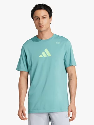 adidas Mens Climacool Category Graphic Teal Training Tee
