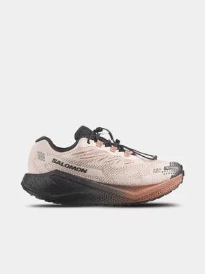 Salomon Womens Aero Blaze 4 GRVL GTX Vanilla Ice/Black Trail Running Shoes 