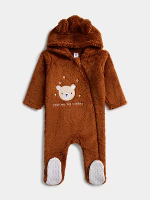 Jet Baby Unisex Stone Fleece Sleepsuit