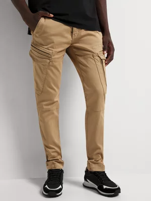 Fabiani Men's Natural Stone Comfort Utility Pants