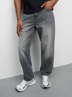 The FIX Men's Grey Wash Straight Vintage Jeans