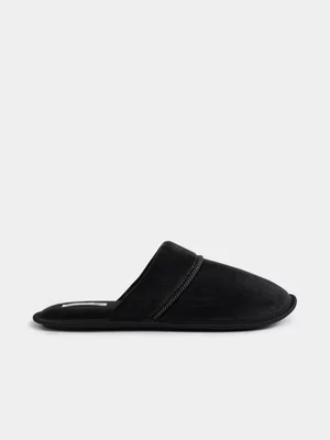 Jet Men's Black Fashion Mule Slipper