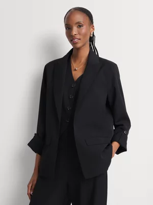 Relaxed Tab Sleeve Blazer