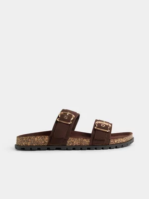 Jet Women’s Chocolate Suede Sandal