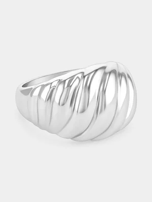 Sterling Silver Croissant Ring  