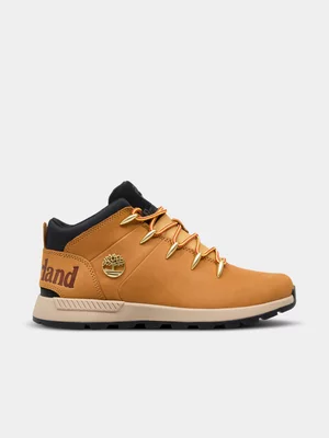 Men's Timberland Tan Sprint Trekker Mid Sneakers