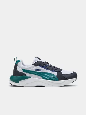 Mens Puma X-Ray 3 White/Blue Sneaker