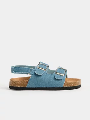Jet Younger Girls Denim Blue Sandal