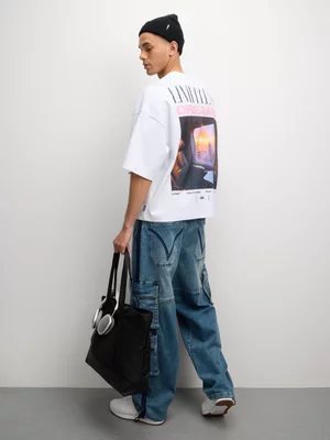 Redbat Men's 'Limitless' Boxy White T-Shirt