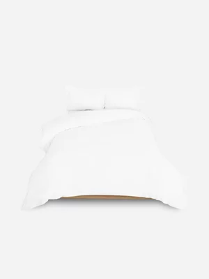 Volpes Egyptian Cotton 300tc Oxford White Duvet Cover Set