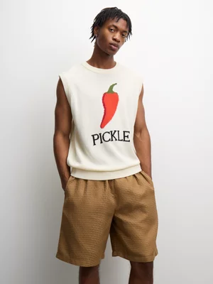 The FIX Men's Mocha Co-ord Textured Shorts