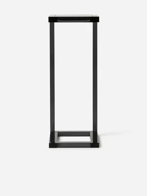 Chase Acrylic Sofa Side Table Smoke Black
