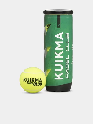 Decathlon Pressurised Padel Club Balls 3 Pack