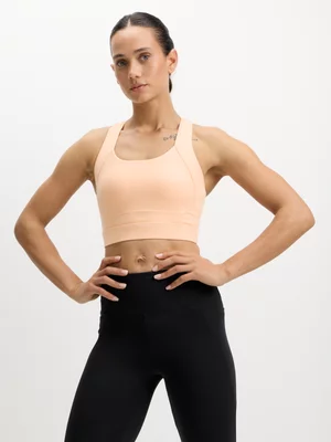 TS Womens Performance Peach Sports Bra