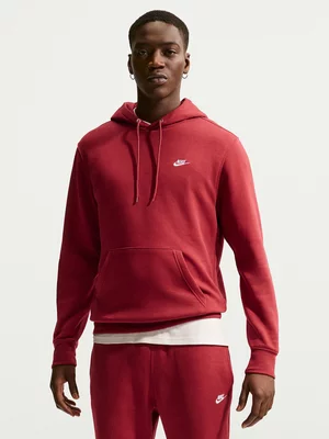 Nike Mens Sportswear Club Fleece Burgundy Hoodie