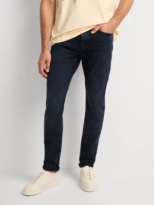 Fabiani Men's Blue Dark Wash Skinny Denim Jeans