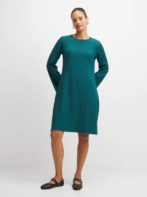 Exact Women's Teal Textured Dress