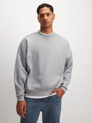 Exact Men's Grey Melange Sweat Top