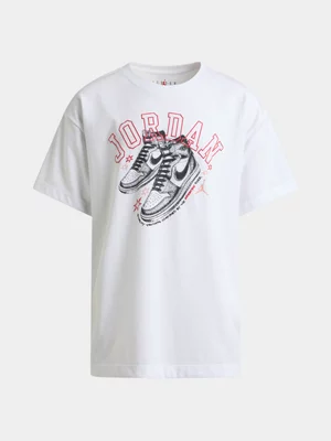 Jordan Girls Youth White T-Shirt