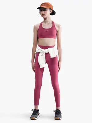 Nike Girls Dri-Fit One High-Waisted Sweet Beet Leggings