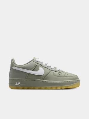 Nike Junior Air Force 1 LV8 Army Green/White Sneaker