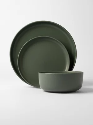@Home Essentials Dinnerware 12pc Fatigue