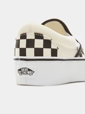 Vans Women's Checkerboard Classic Slip-On Sneaker