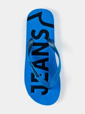 Relay Jeans Bold Lines Blue/Navy Flip Flops