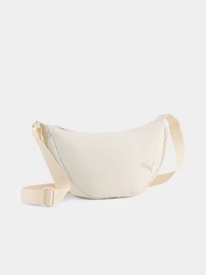 Puma Unisex Her Half Moon Nylon Cream Bag