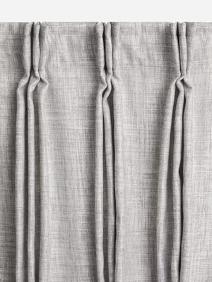 Jet Home Grey Jacquard Tape Curtains