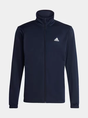adidas Boys Essentials Big Logo Navy Blue Tracksuit
