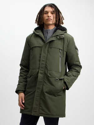 Jet Men's Khaki Parka Jacket