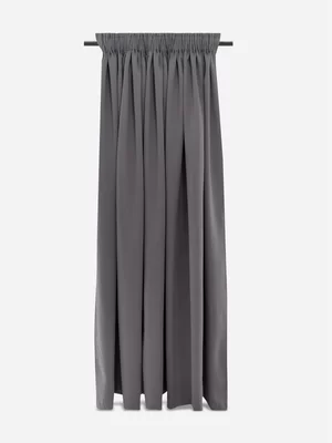 Volpes Blockout Charcoal Taped Unlined Curtain