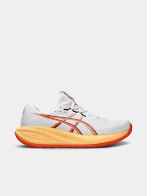 ASICS Mens Gel-Cumulus 28 White/Energy Orange Running Shoes