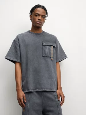 Anatomy Men's Over Dyed Pocket Grey T-shirt