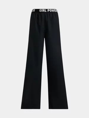 Jet Older Girls Black And White Tape Cargo Pants