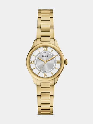 Fossil Gilmore Gold Plated Stainless Steel Bracelet Watch