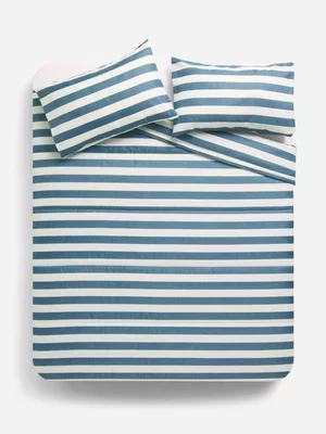 Jet Home BF Blue & Cream Stripe Comforter