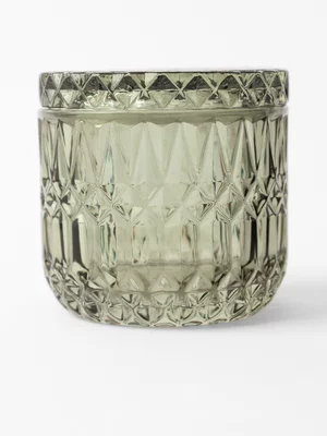 Vintage Style Glass Cotton Jar