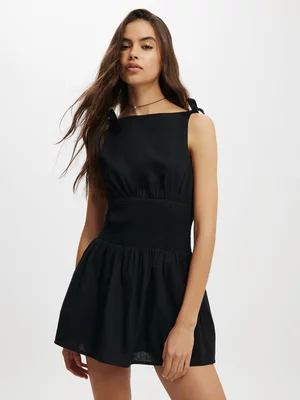 Women's Cotton On Black Lola Tie Shoulder Mini Dress