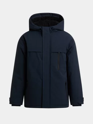 Jet Older Boys Navy Parka Jacket