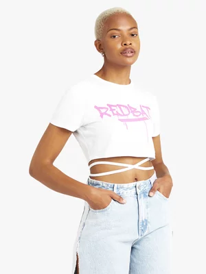 Redbat Women's White Cropped T-Shirt