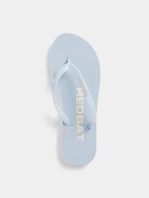 Redbat Women's Athletic Blue/White Thong Slide