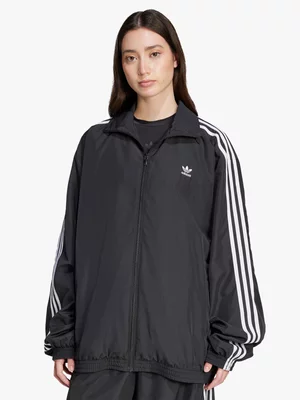 adidas Originals Women's Adilenium Season 3 Oversized Black Track Top