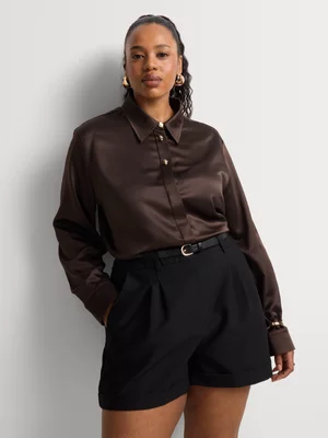 High Waist Belted Shorts