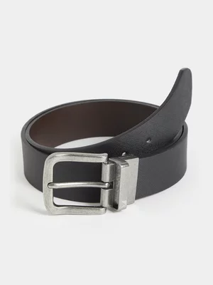 Markham Men's Smart Reversible Black/Brown Belt