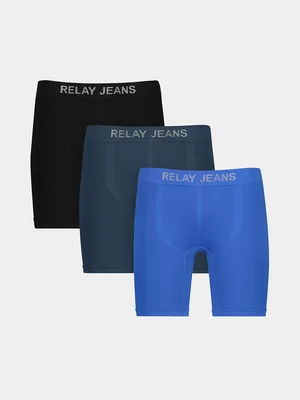 Relay Jeans Men's Multicolour 3 pack Sport Edge Longer Leg Boxers