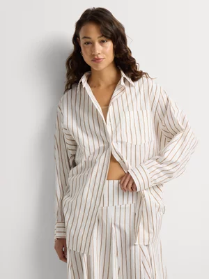 Oversized Caccoon Stripe Shirt