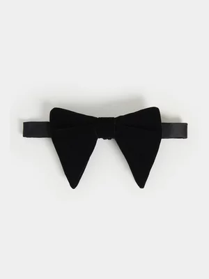 Markham Men's Luxe Oversized Black Bow Tie