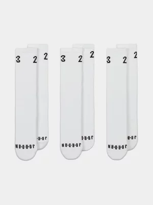 Jordan Unisex 23 White Socks 